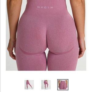 NVGTN pink seamless leggings size small